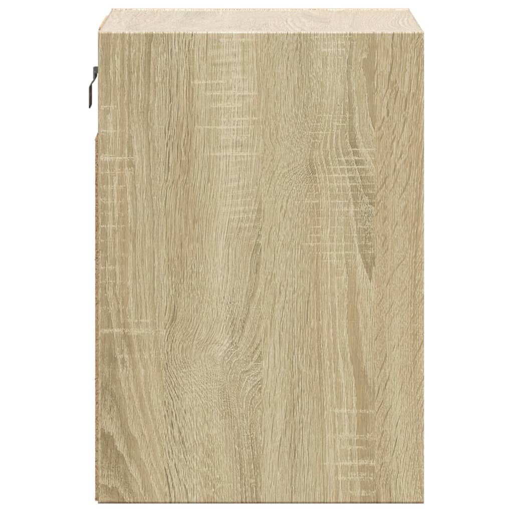 Sieninės TV spintelės su LED, 2vnt., sonoma ąžuolo, 41x31x45cm