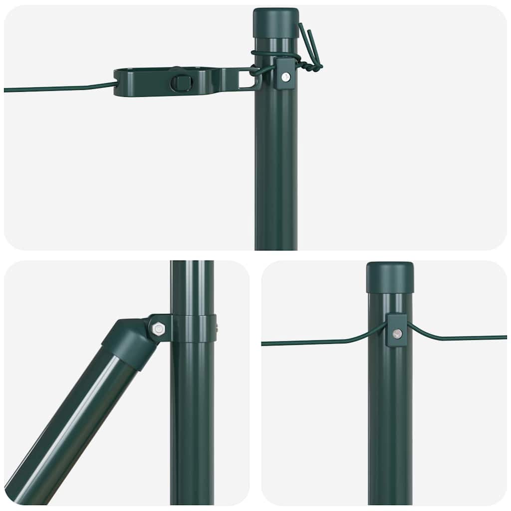Tvorelės stulpas 52 pcs Žalia 3.2 x 3.2 x 100 cm Plienas