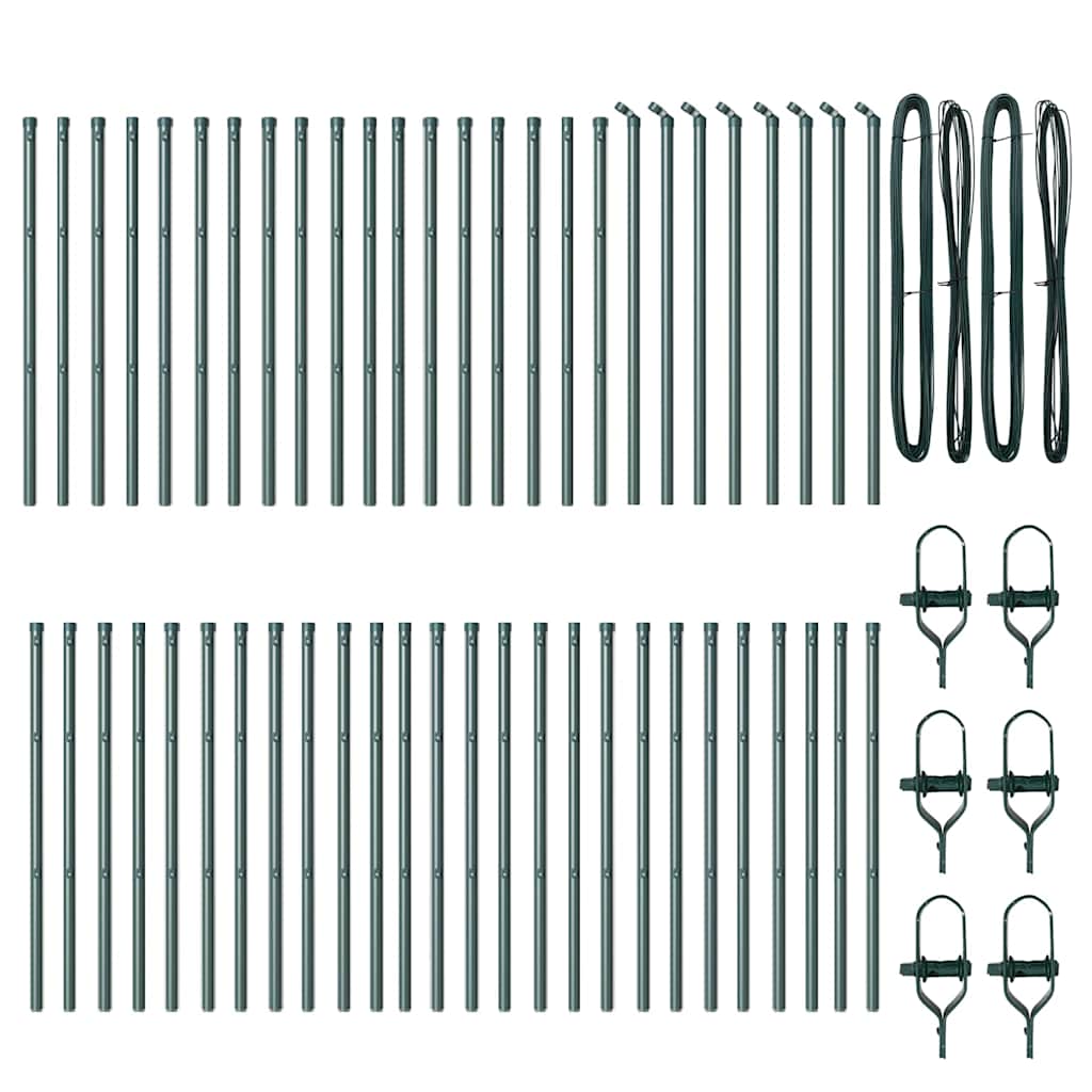 Tvorelės stulpas 52 pcs Žalia 3.2 x 3.2 x 100 cm Plienas