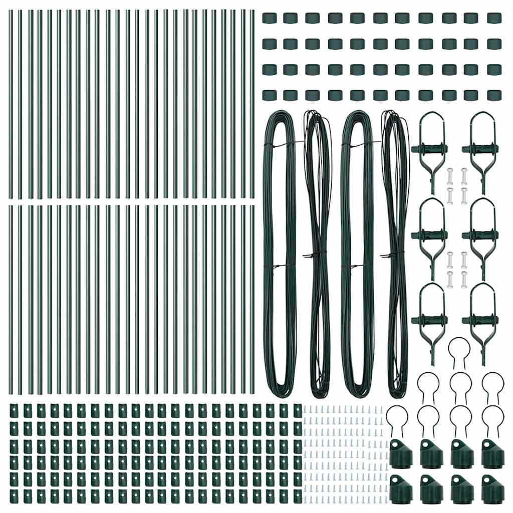 Tvorelės stulpas 52 pcs Žalia 3.2 x 3.2 x 100 cm Plienas