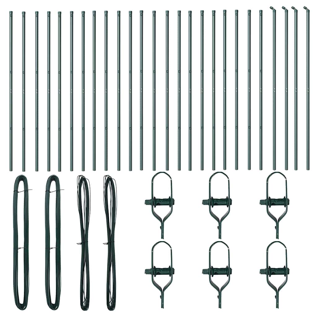Tvorelės stulpas 26 pcs Žalia 3.2 x 3.2 x 170 cm Plienas