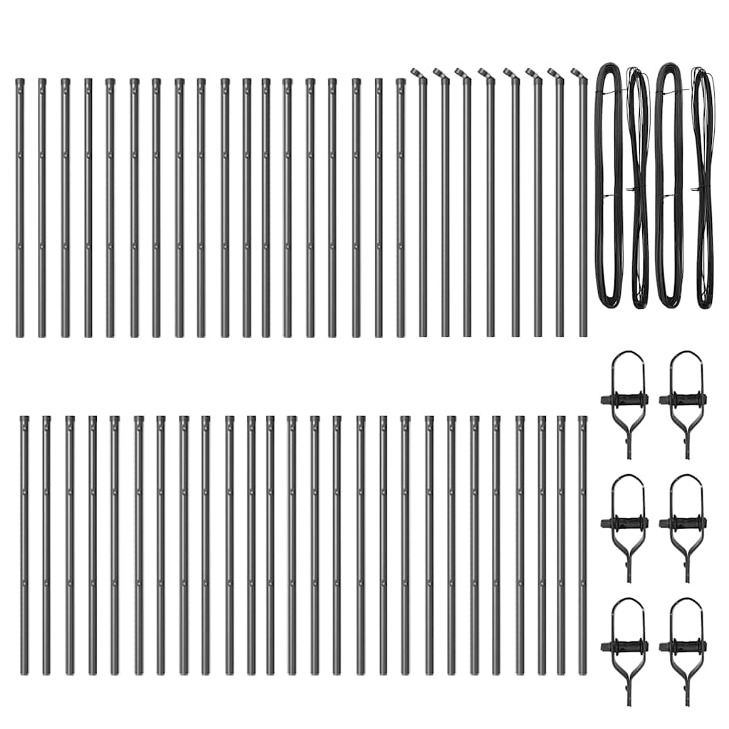 Žoga stabs 52 gab. Pelēks 3.2 x 3.2 x 100 cm Tērauds