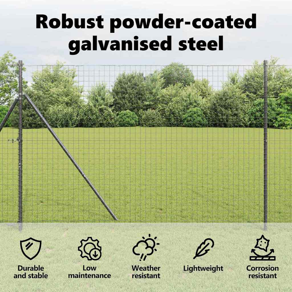 Fence posts 26 pcs Grey 3.2 x 3.2 x 200 cm Steel