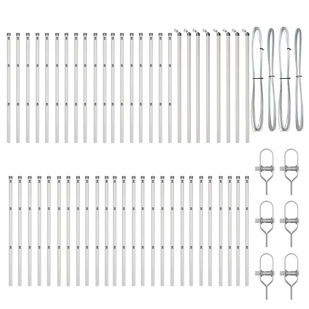Žogu stabs 52 gab. Sudrabs 3.2 x 3.2 x 100 cm Tērauds