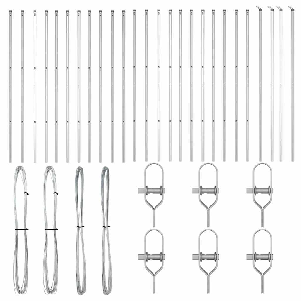 Žoga stabs 26 gab Sudrabs 3.2 x 3.2 x 150 cm Tērauds