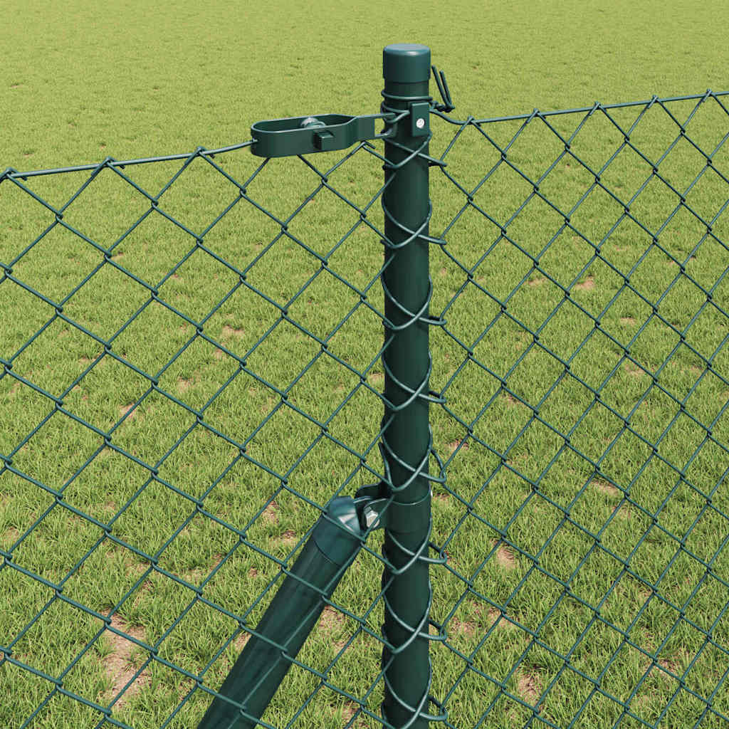 Grandinės ryšio tvora su stulpais Žalia 1.5 x 10 m Plienas