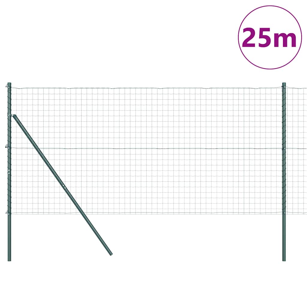 Tvora su stulpais Žalia 1.2 x 25 m Plienas