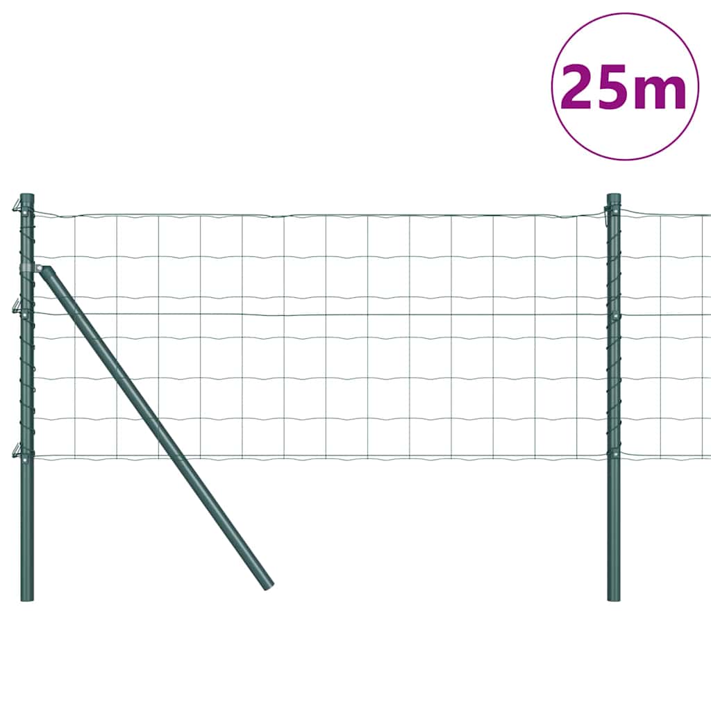 Tvora su stulpais Žalia 0.8 x 25 m Plienas