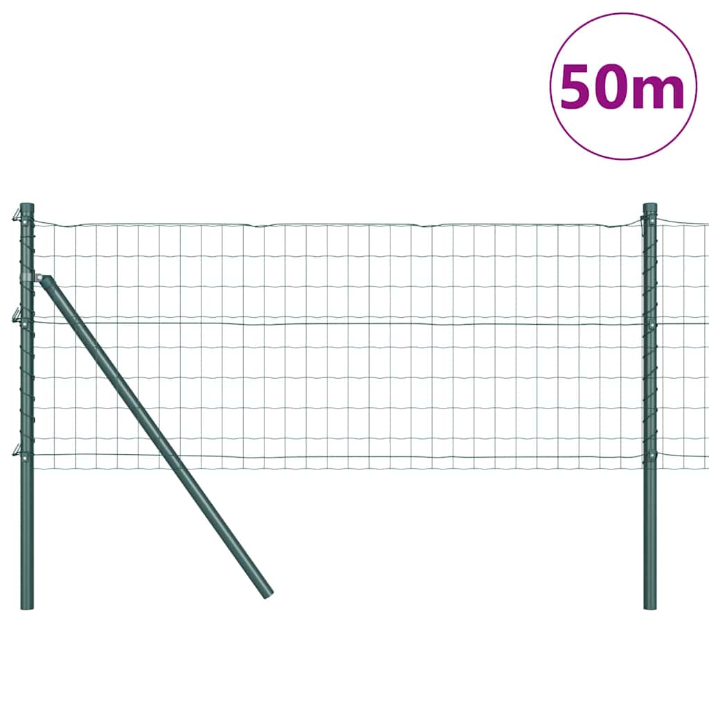 Tvora su stulpais Žalia 0.6 x 50 m Plienas