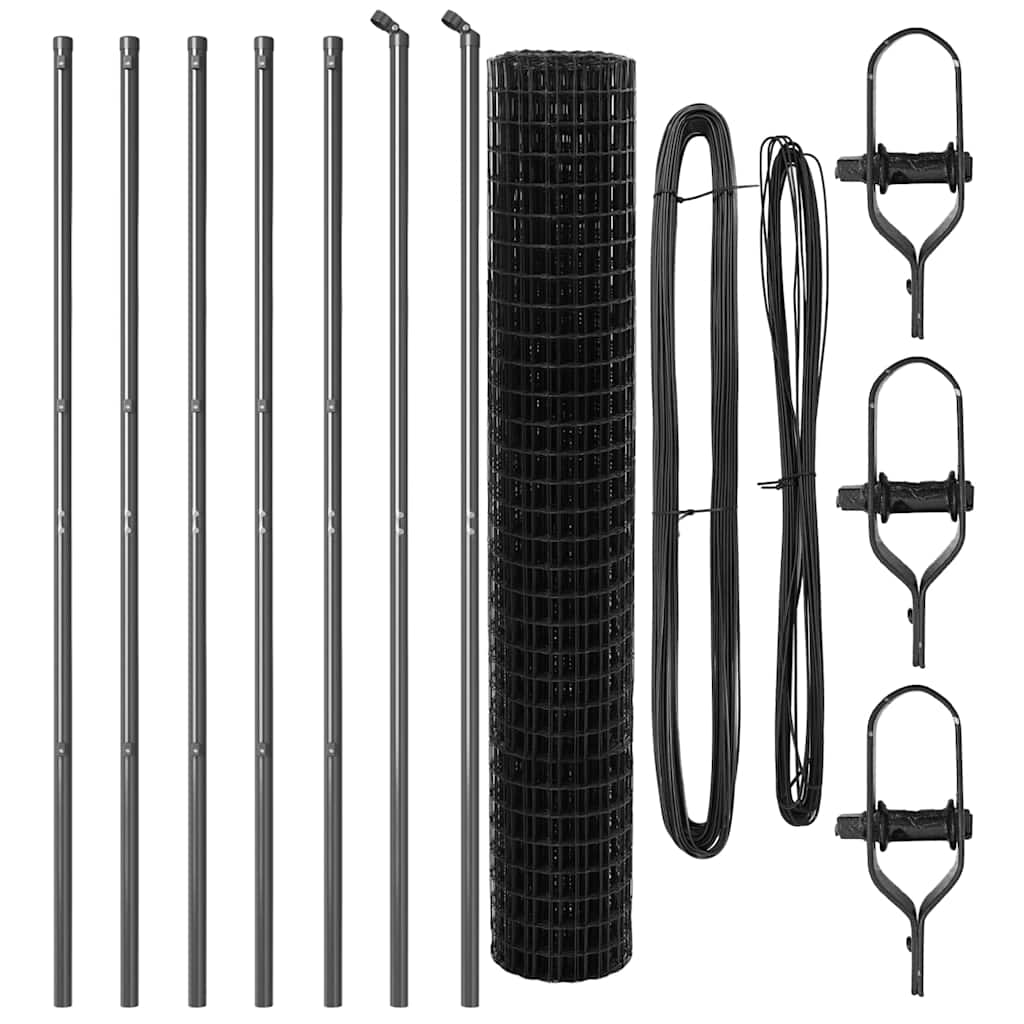 Tvora su stulpais Pilka 1.5 x 10 m Plienas