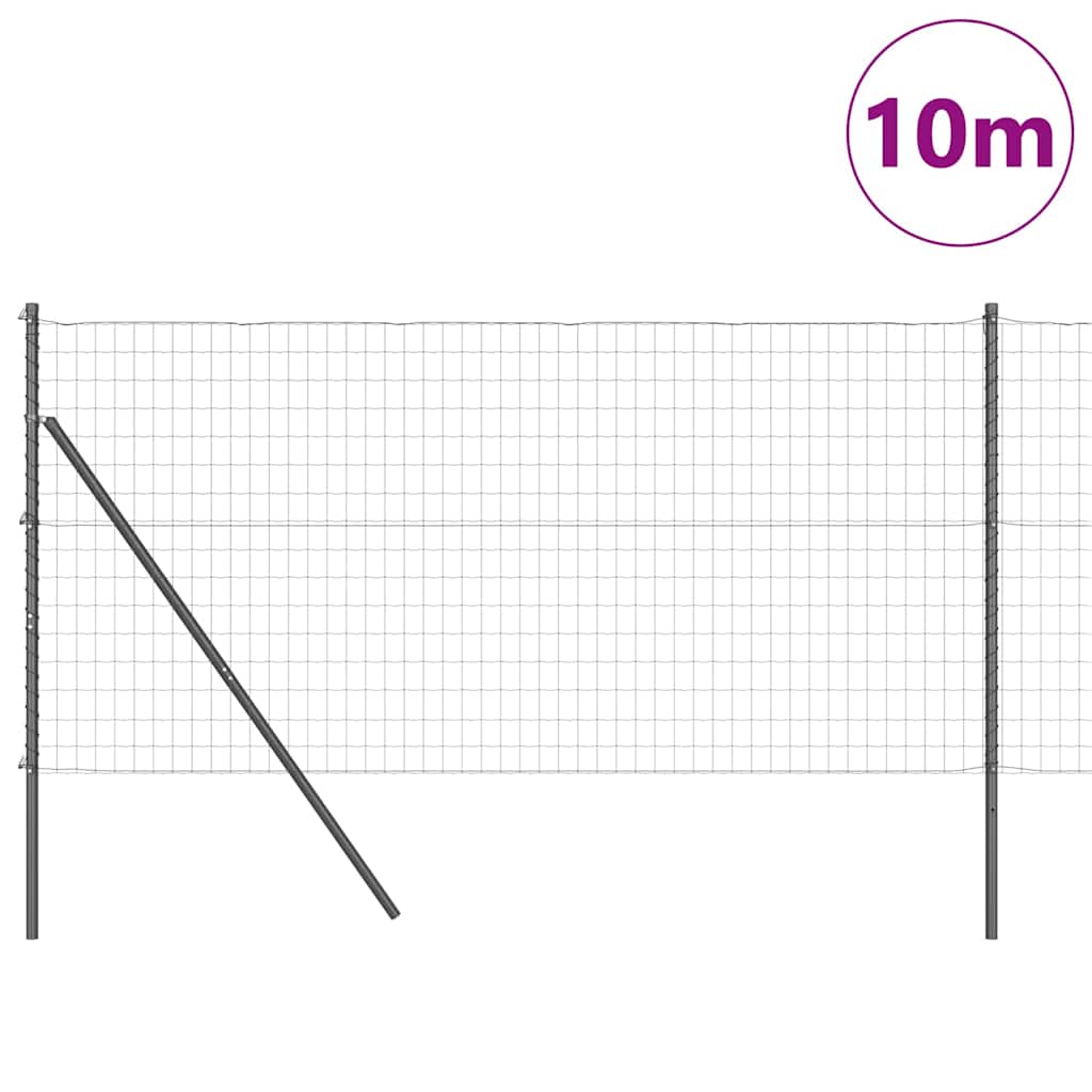 Žogs ar stabiem Pelēks 1 x 10 m Tērauds