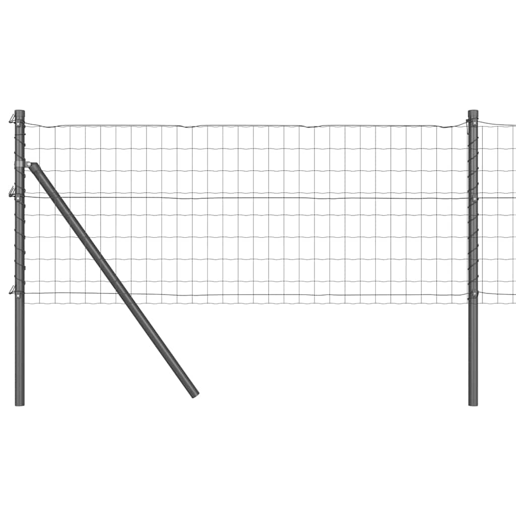 Žogs ar stabiem Pelēks 0,6 x 25 m Tērauds