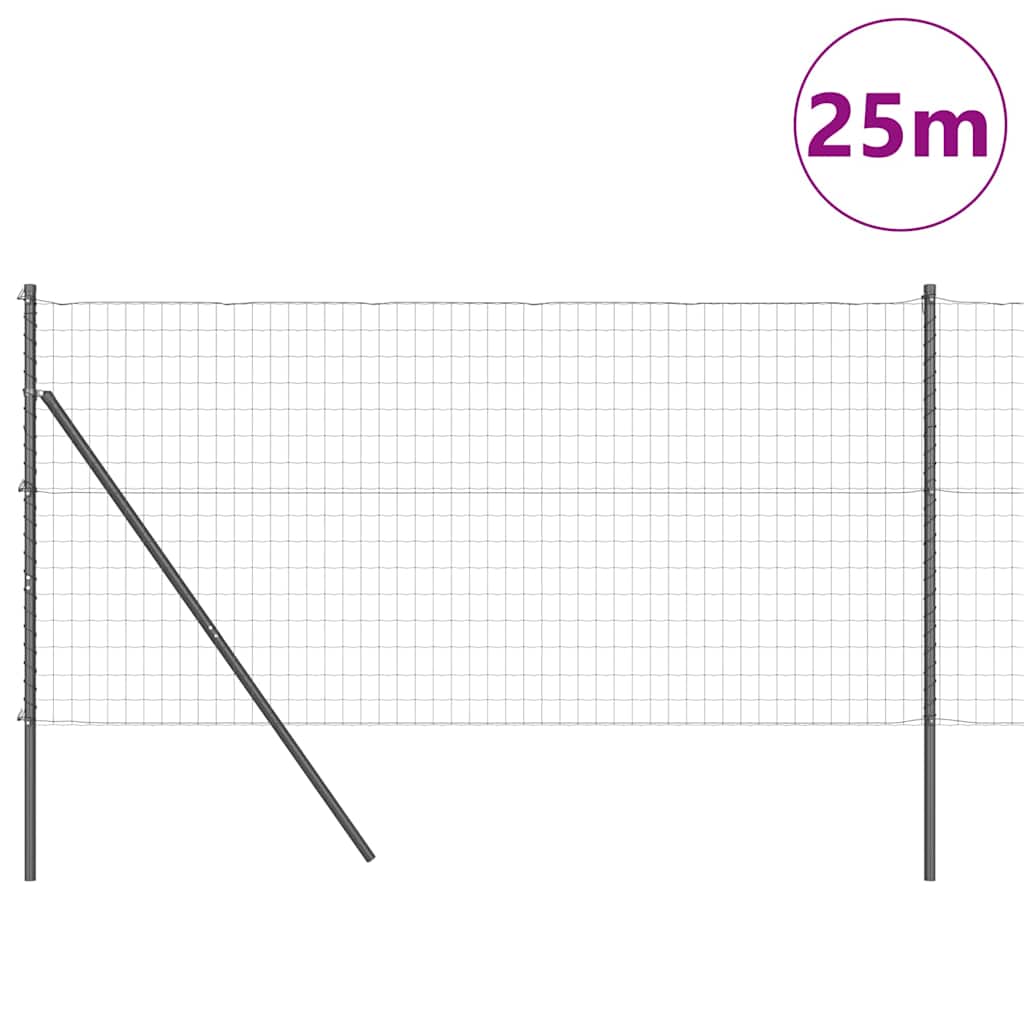 Tvora su stulpais Pilka 1 x 25 m Plienas