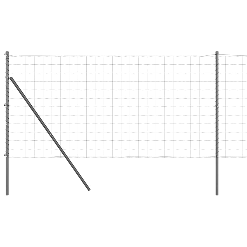 Žogs ar stabiem Pelēks 1,2 x 25 m Tērauds