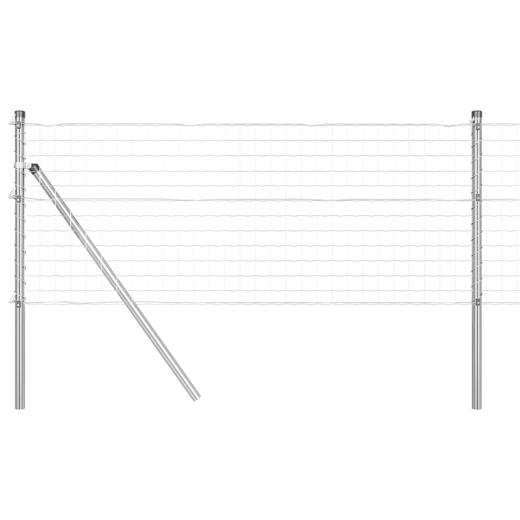 Žogs ar stabiem Sudraba 0.4 x 10 m Tērauds
