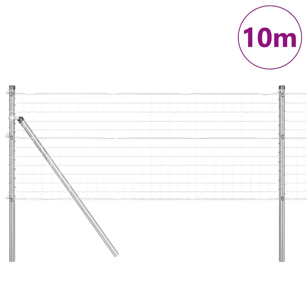 Žogs ar stabiem Sudraba 0.4 x 10 m Tērauds