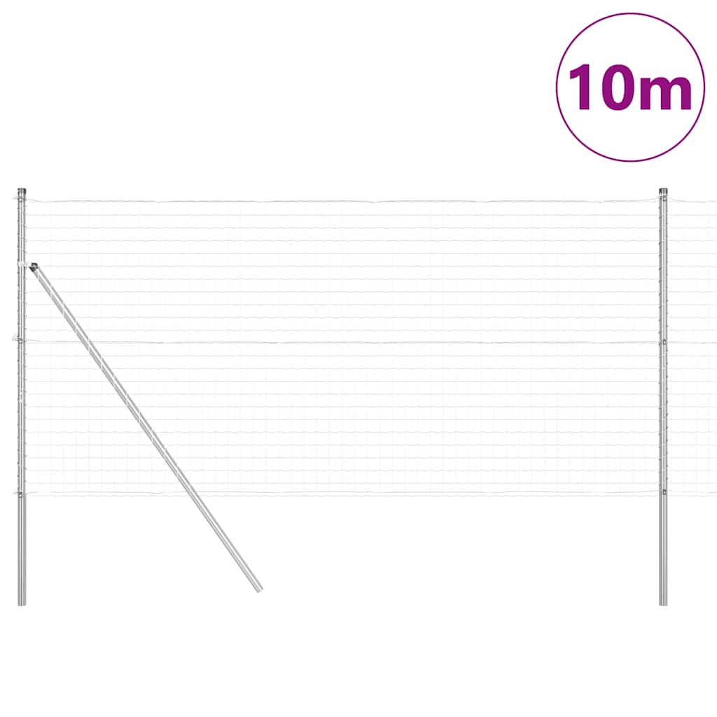 Žogs ar stabiem Sudraba 1,2 x 10 m Tērauds