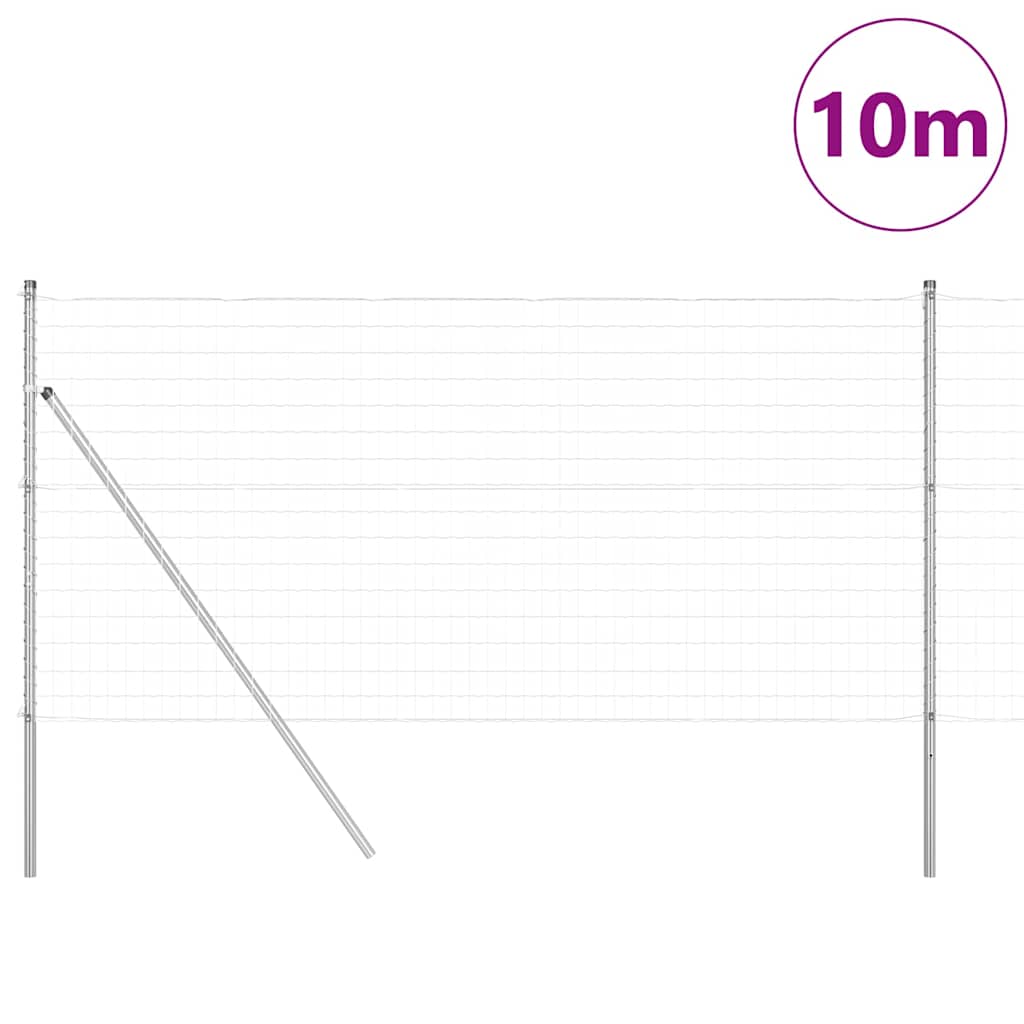 Žoga ar stabiem Sudraba 1 x 10 m Tērauds