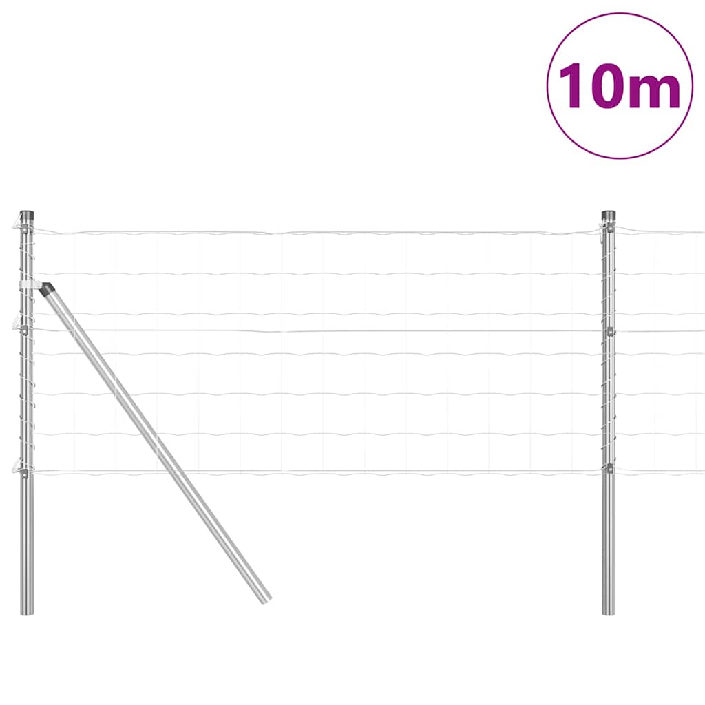 Tvora su stulpais Sidabro 0.6 x 10 m Plienas