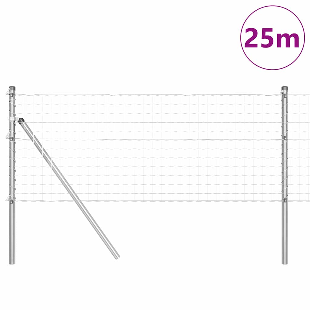 Tvora su stulpais Pilka 0.4 x 25 m Plienas