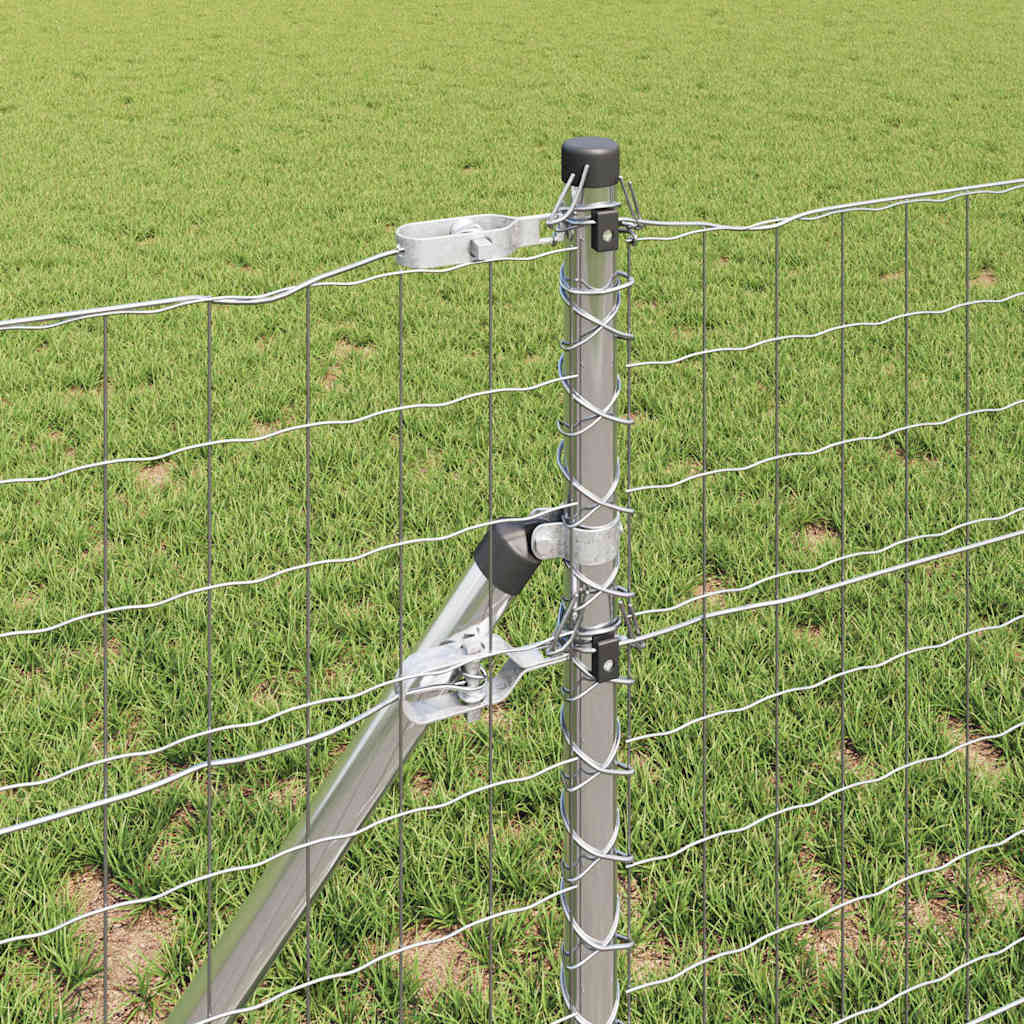 Žogs ar stabiem Sudrabs 0.8 x 25 m Tērauds