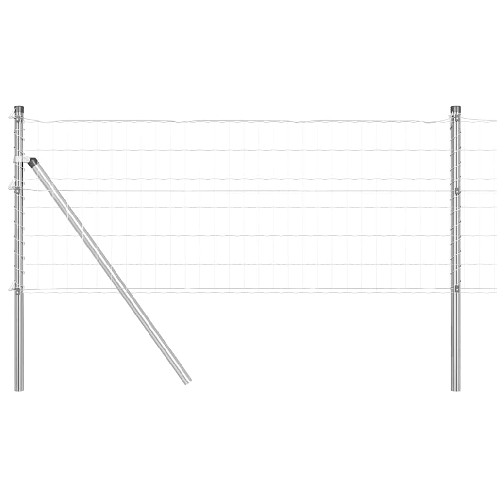Tvora su stulpais Sidabro 0.6 x 50 m Plienas