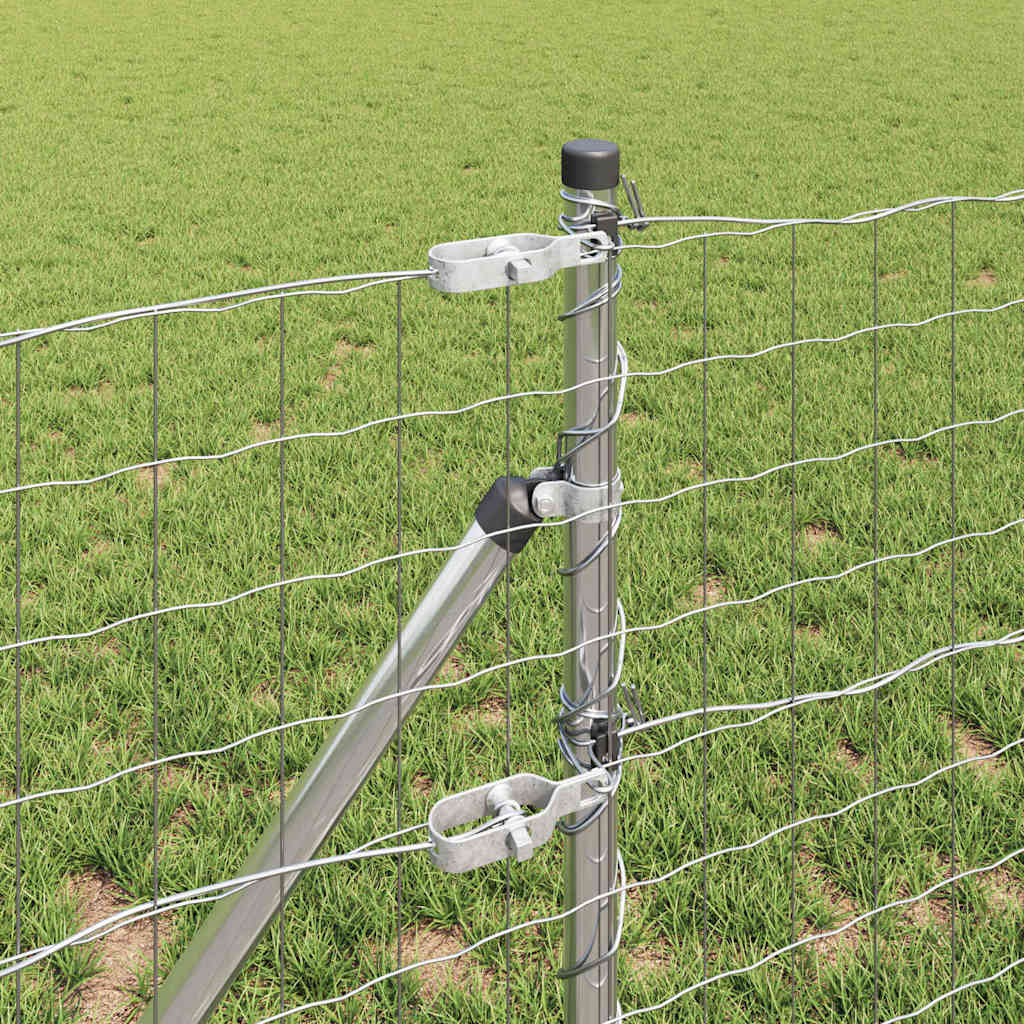 Žogs ar stabiem Sudraba 0.6 x 25 m Tērauds