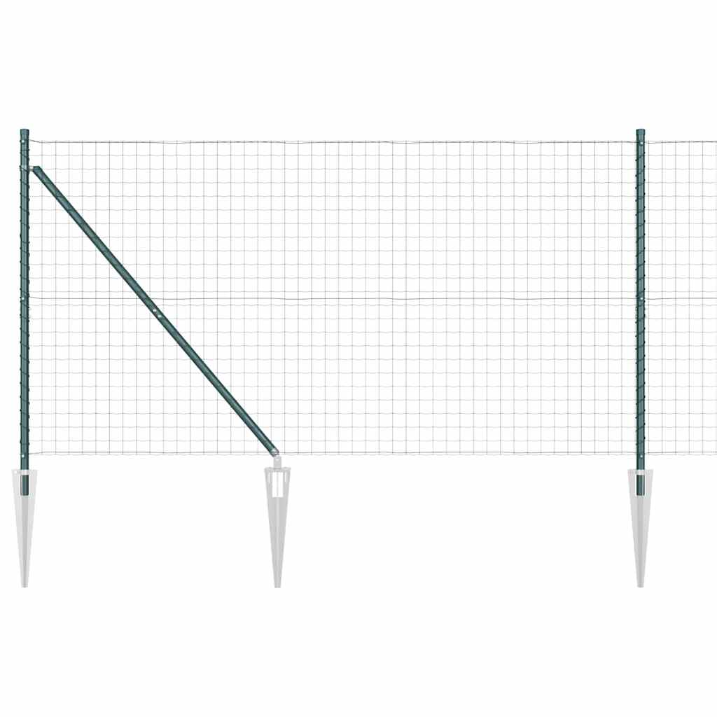 Žogs ar stabiem Zaļš 1,4 x 10 m Tērauds