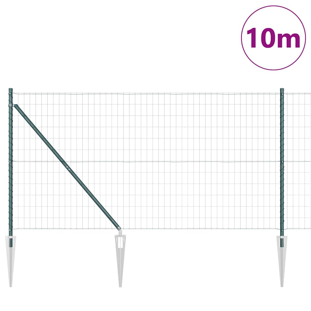 Tvora su stulpais Žalia 1.2 x 10 m Plienas