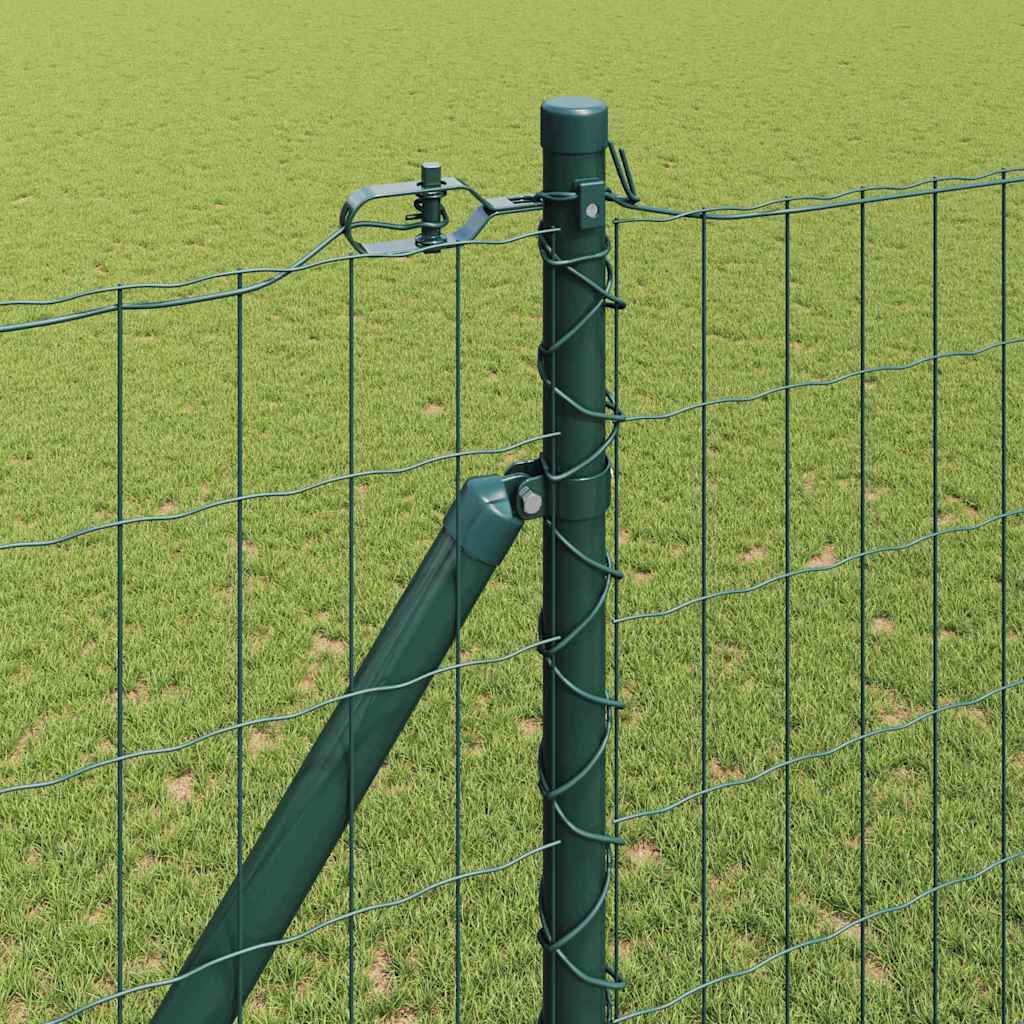Sēta ar stabiem Zaļa 1,5 x 10 m Tērauds