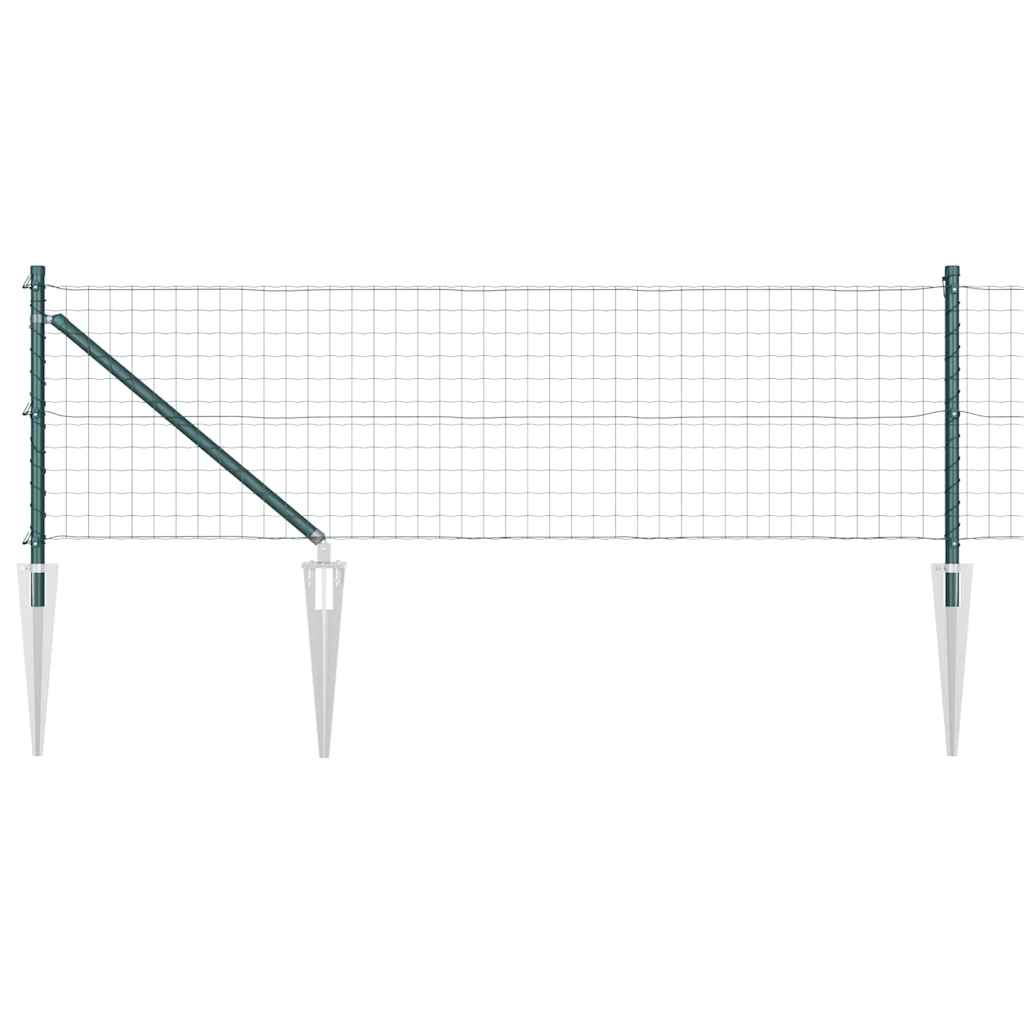 Tvora su stulpais Žalia 0.8 x 25 m Plienas