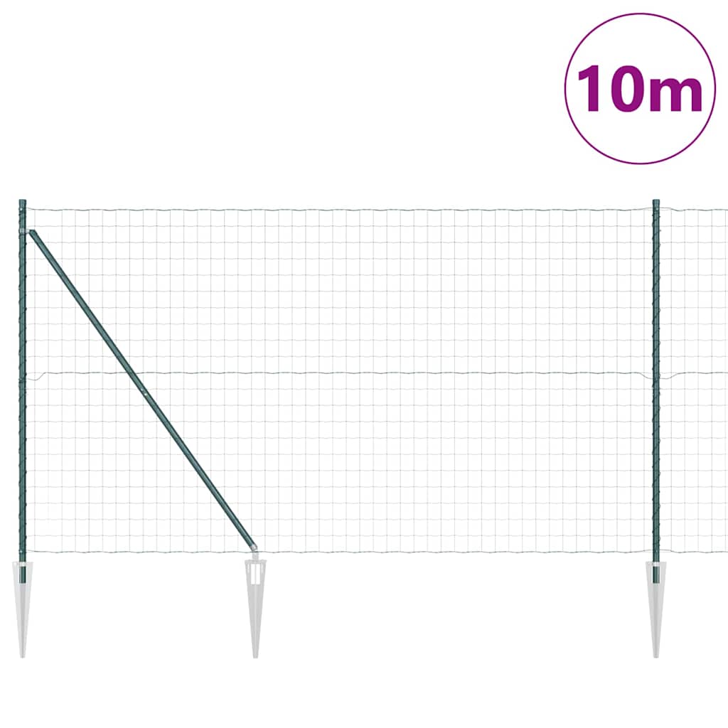 Žogs ar stabiem Zaļš 1.6 x 10 m Tērauds
