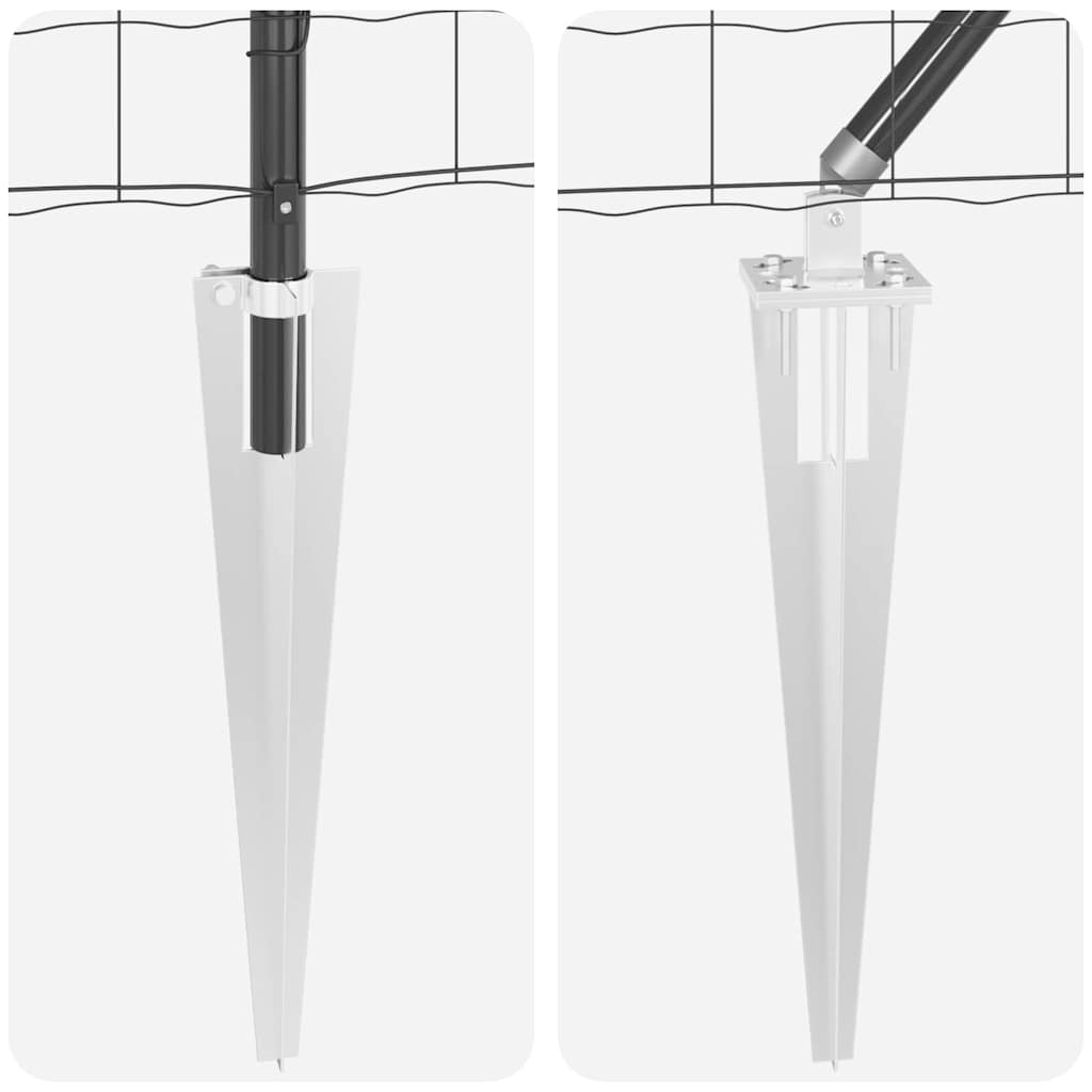 Tvora su stulpais Pilka 1,2 x 25 m Plienas