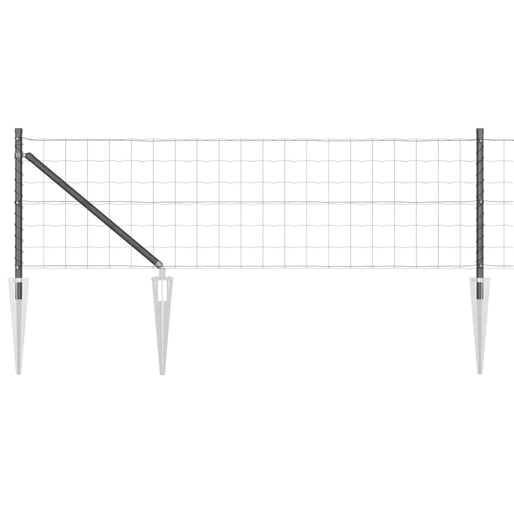 Tvora su stulpais Pilka 0.4 x 50 m Plienas