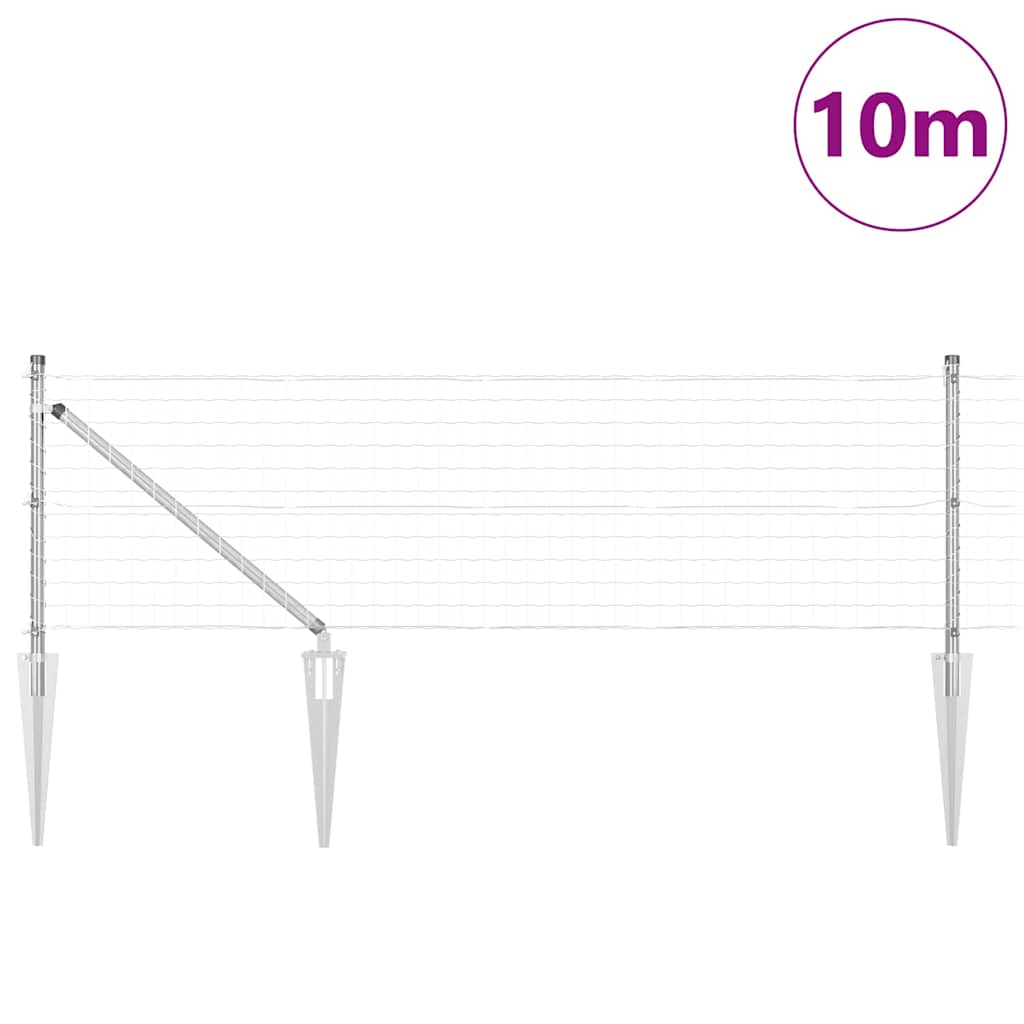 Tvora su stulpais Sidabro 0.4 x 10 m Plienas