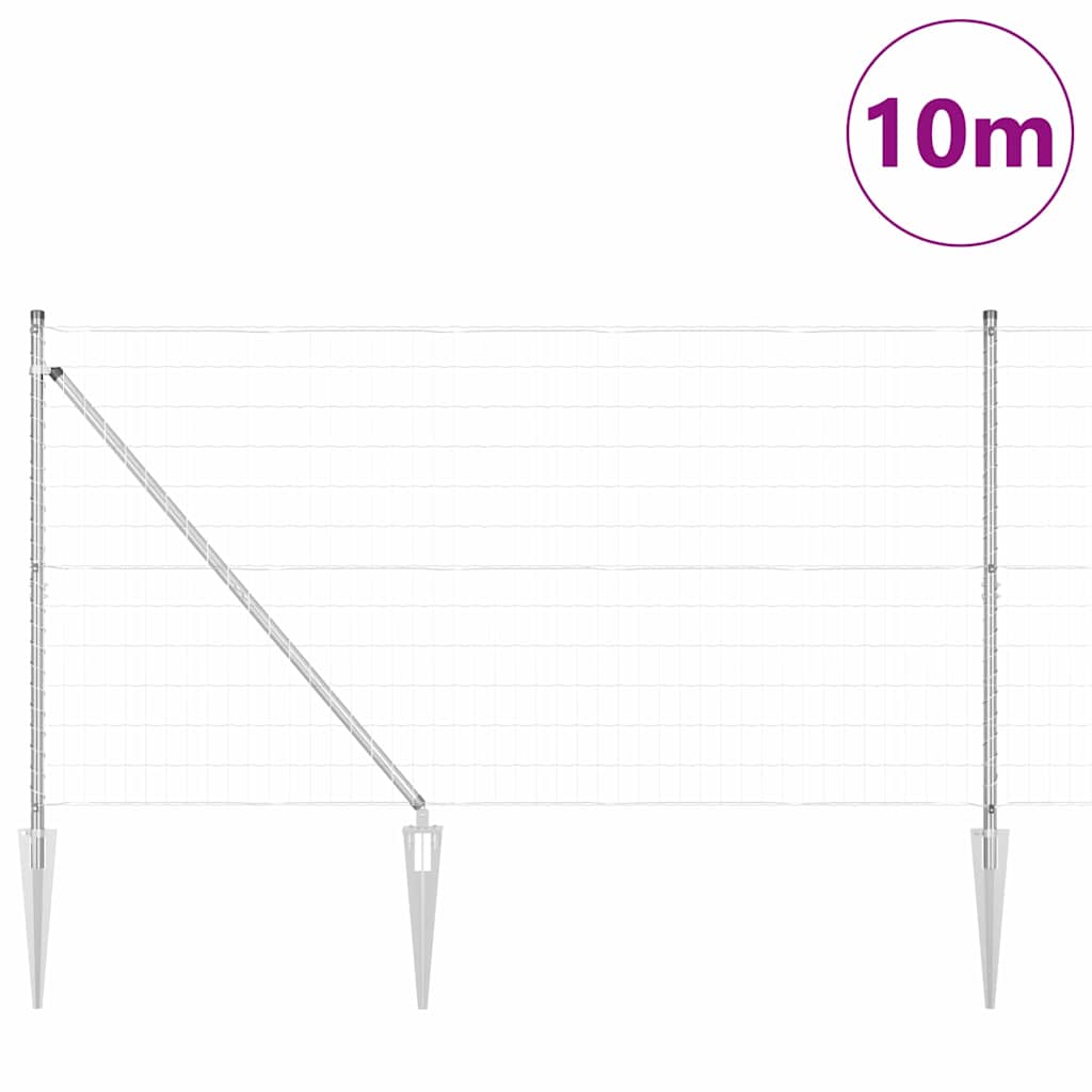 Tvora su stulpais Sidabro 1.4 x 10 m Plienas