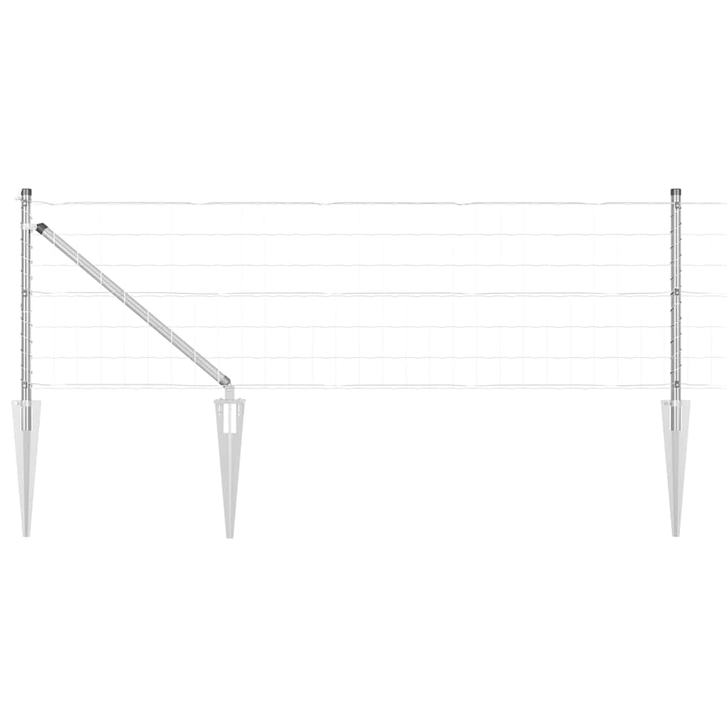 Tvora su stulpais Sidabro 0.4 x 10 m Plienas