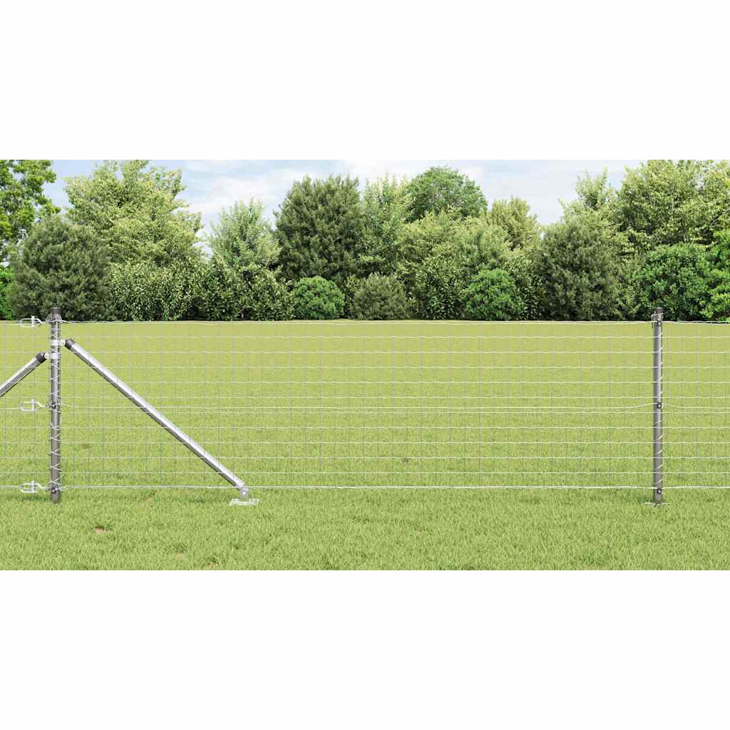 Žogs ar stabiem Sudrabs 0.8 x 25 m Tērauds