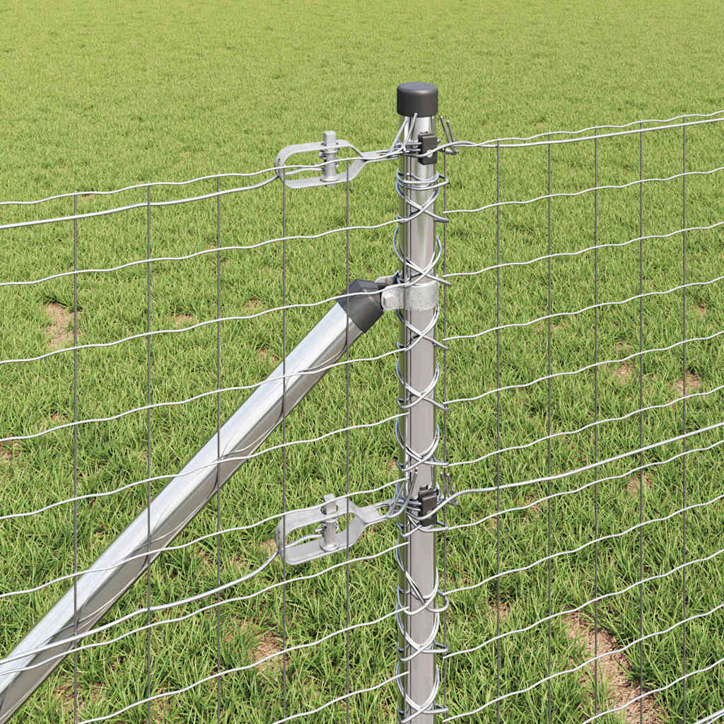 Žogs ar stabiem Sudrabs 0.8 x 25 m Tērauds
