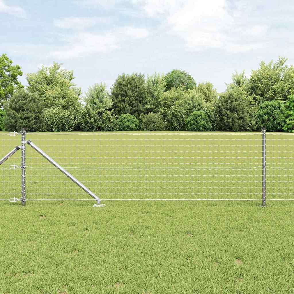 Žogs ar stabiem Sudrabs 0.8 x 25 m Tērauds