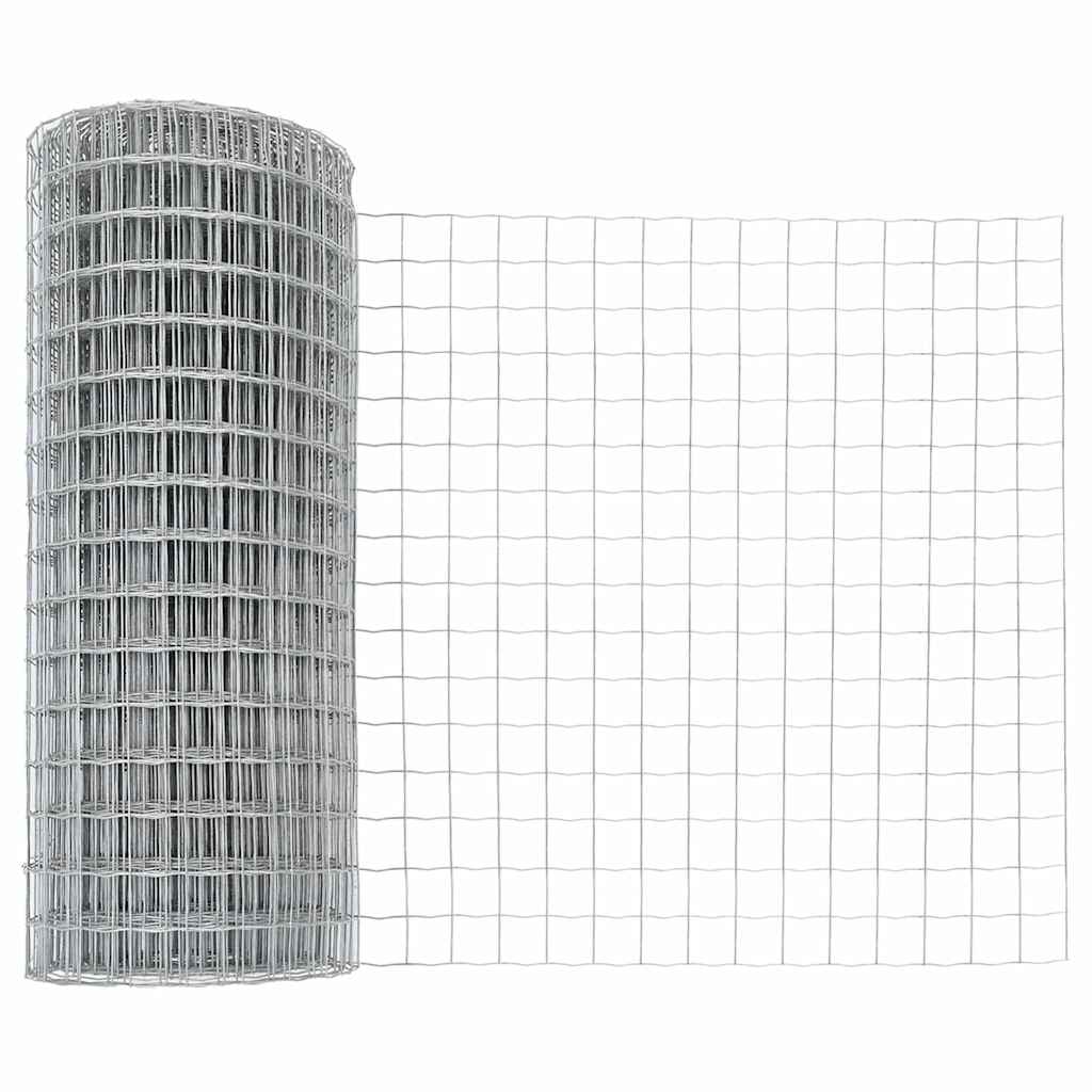 Žogs ar stabiem Sudrabs 0.8 x 25 m Tērauds