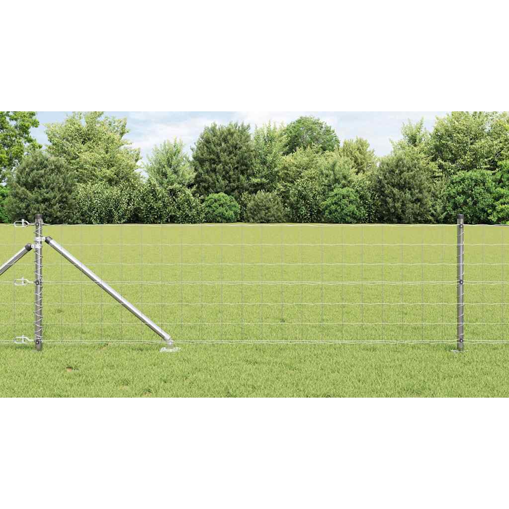 Žogs ar stabiem Sudraba 0.4 x 50 m Tērauds