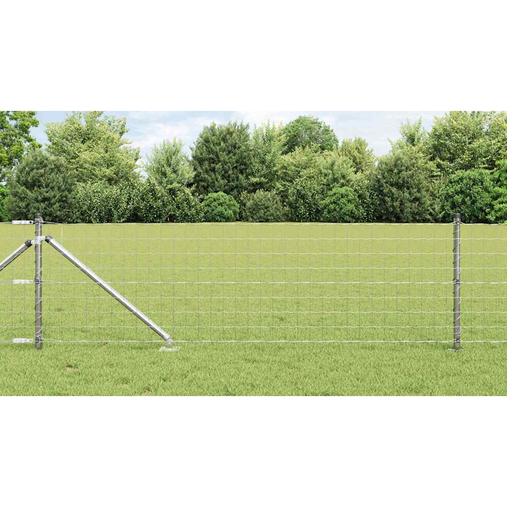 Tvora su stulpais Sidabro 0.8 x 10 m Plienas