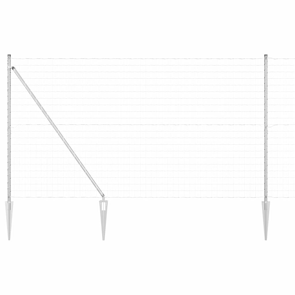 Žogs ar stabiem Sudraba 1.5 x 10 m Tērauds