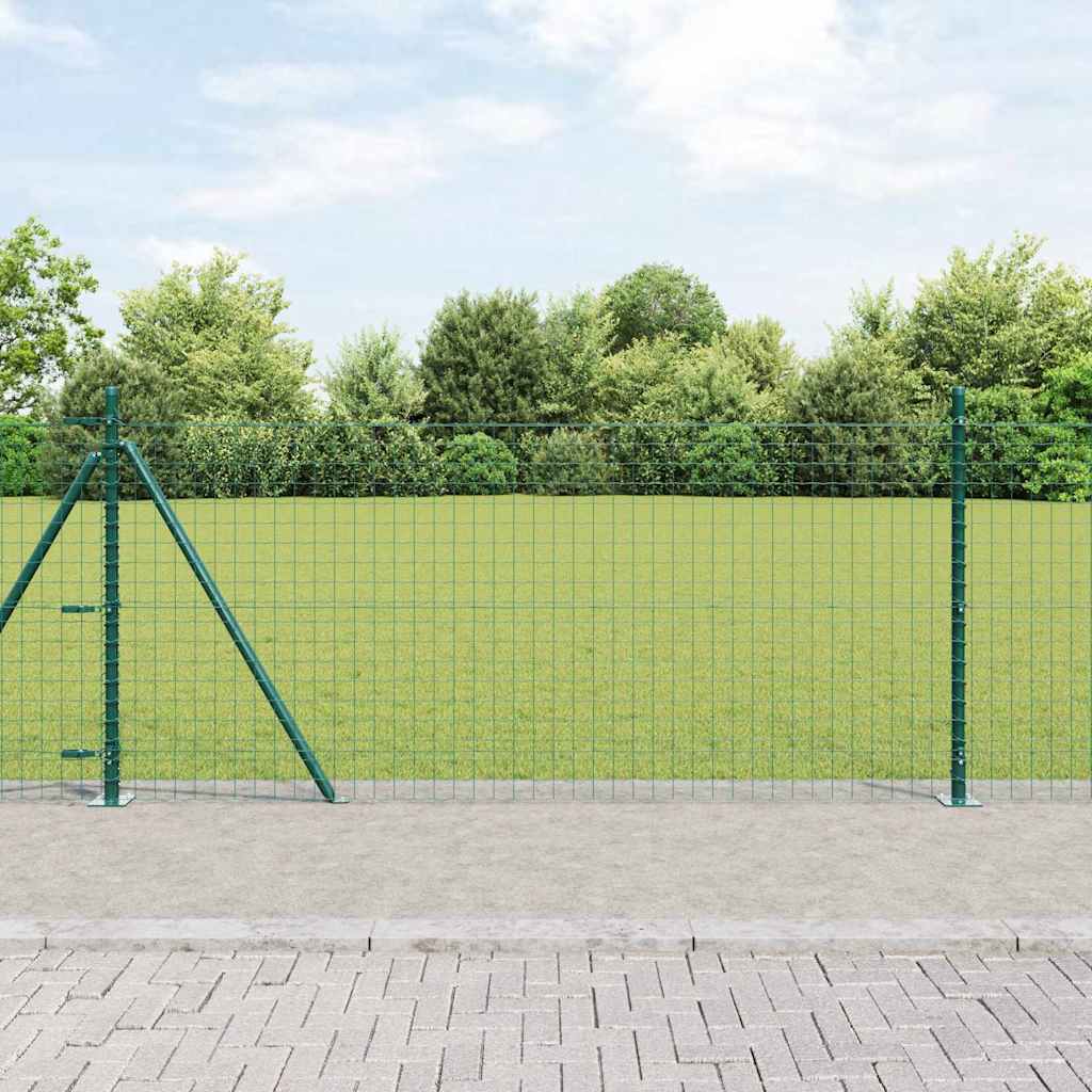 Žogs ar stabiem Zaļš 1 x 10 m Tērauds