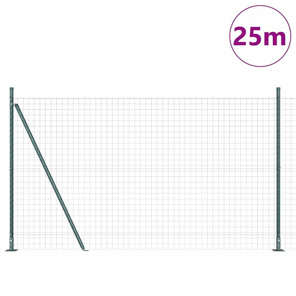Tvora su stulpais Žalia 1.2 x 25 m Plienas