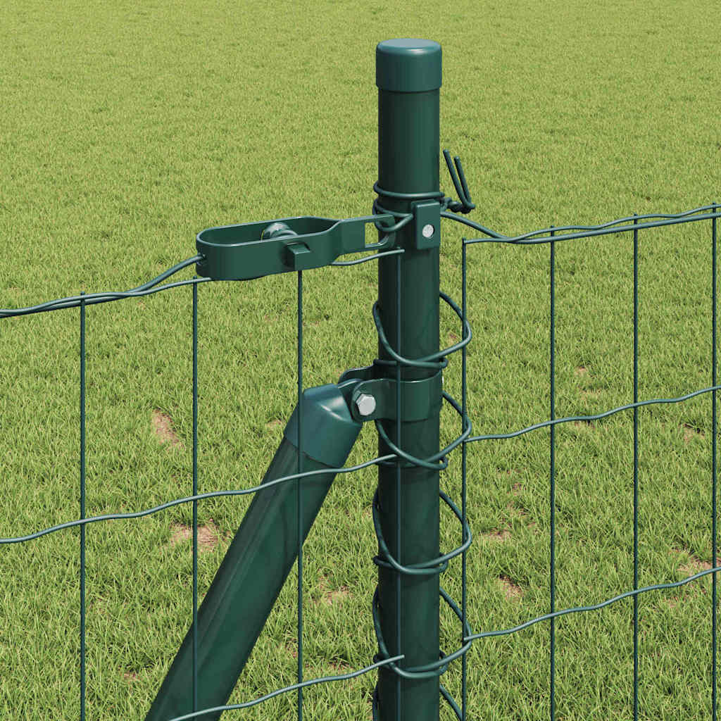 Sēta ar stabiem Zaļa 1 x 25 m Tērauds