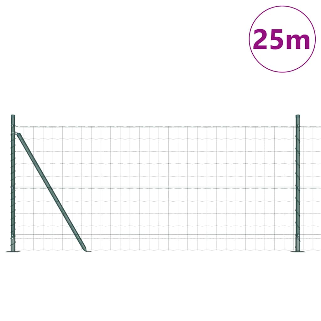 Tvora su stulpais Žalia 1 x 25 m Plienas
