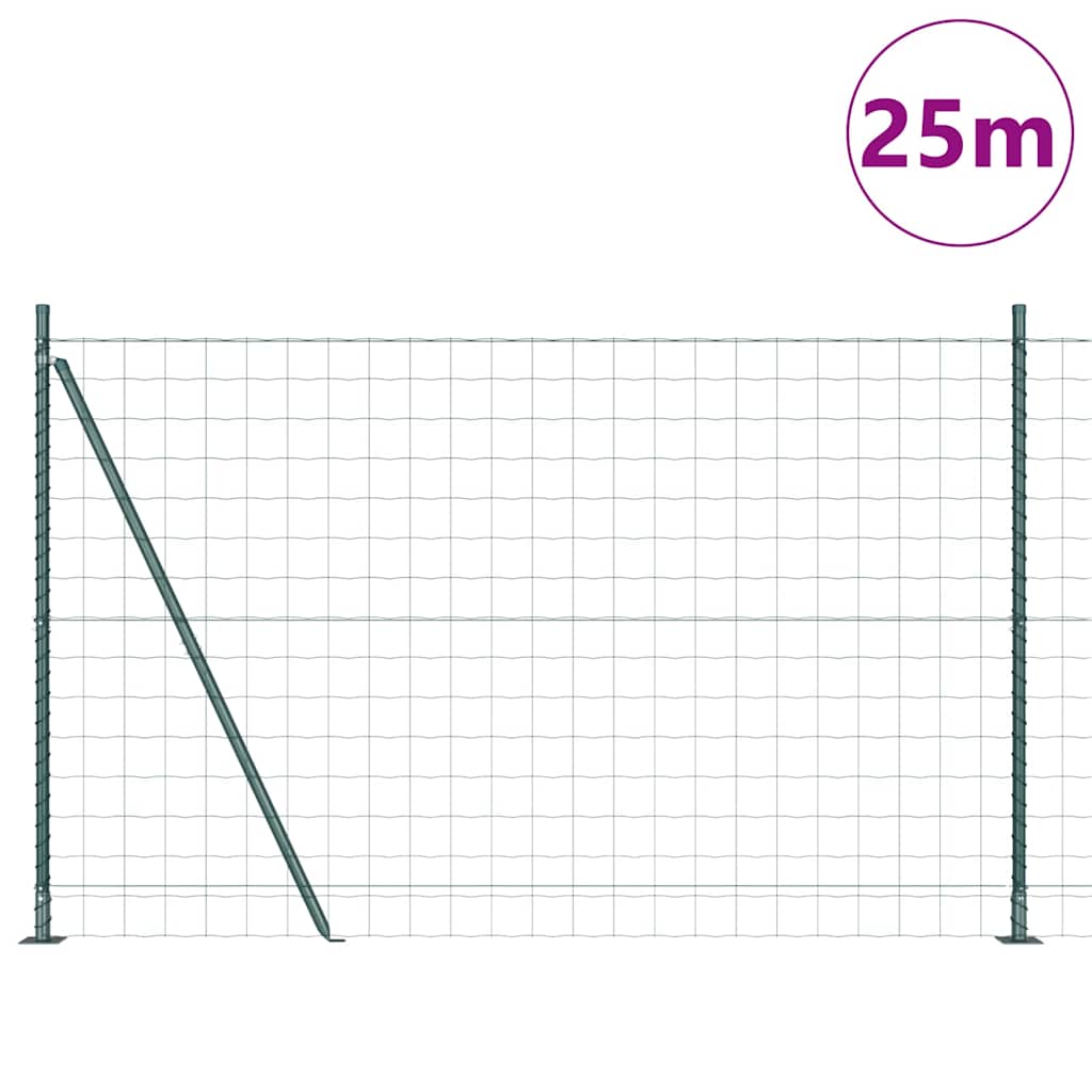 Žoga ar stabiem Zaļa 1,2 x 25 m Tērauds