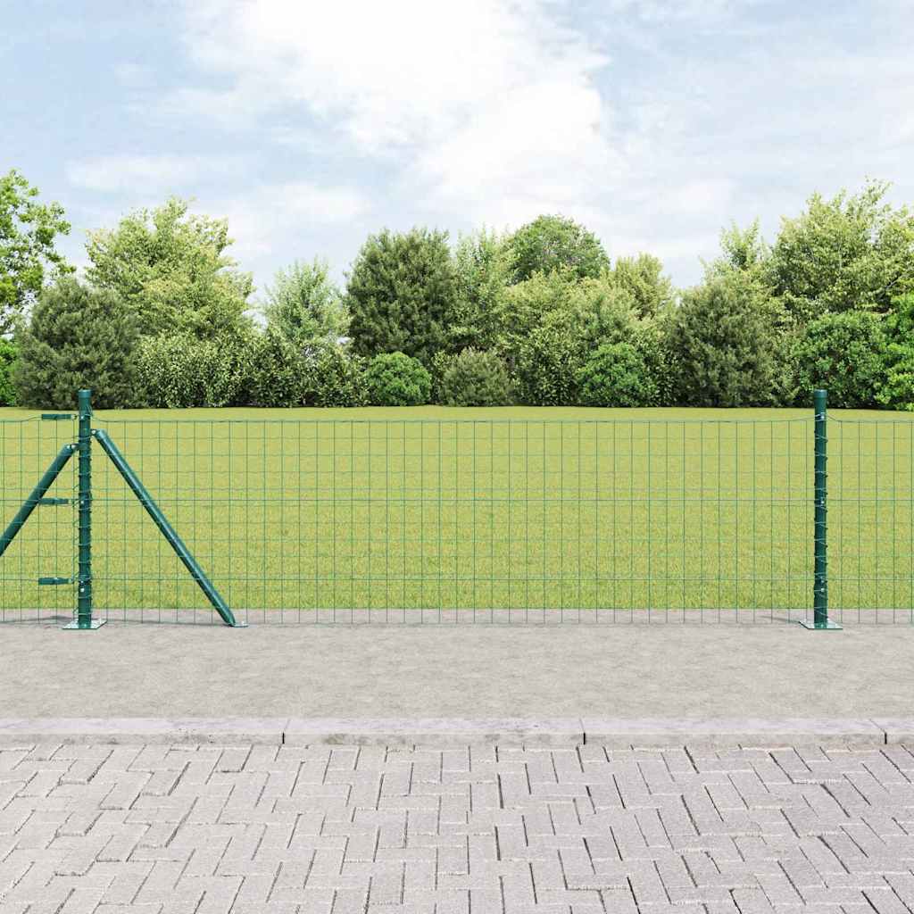 Žogs ar stabiem Zaļš 0.4 x 50 m Tērauds